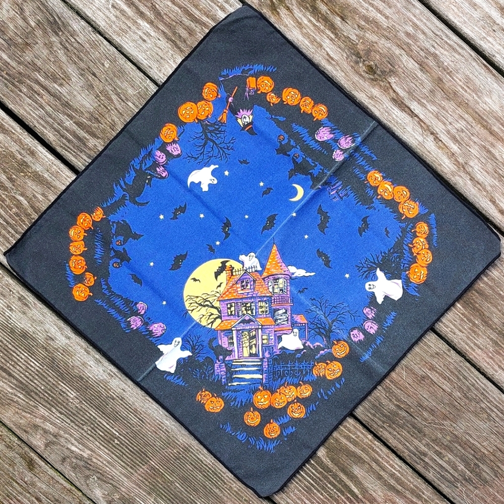 Vintage 10pc. Cotton Halloween Napkin Set!
